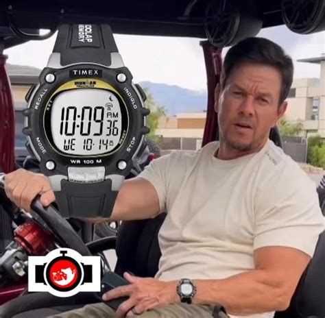 Actor Mark Wahlberg spotted wearing Timex .